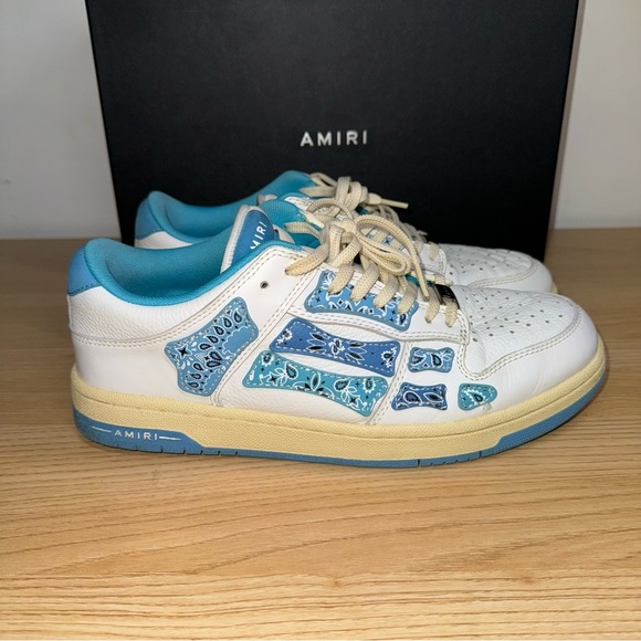 Amiri Skel Top Low Bandana - White Blue - Picture 8 of 8